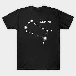 Gemini Zodiac Constellation Sign T-Shirt
